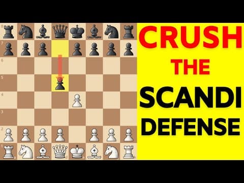 Scandinavian Crushed in 8 Moves โ Deadly Leonhardt Gambit Line