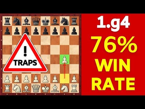This Opening Scores 76%?! Grob's Attack (1.g4) Explained
