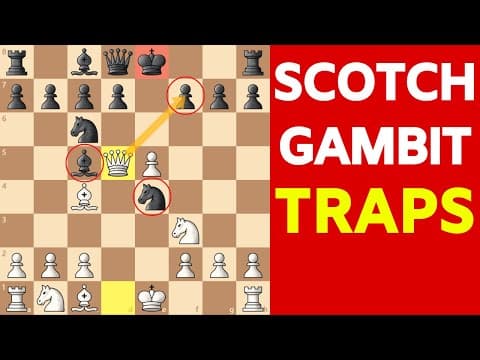 Best Chess Opening for White After 1.e4 | Scotch Gambit Traps