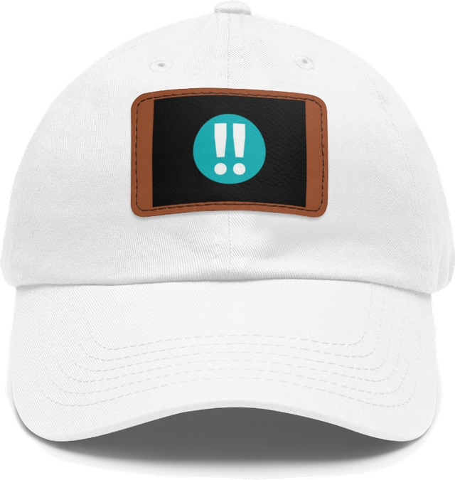 Brilliant!! Leather Patch Hat
